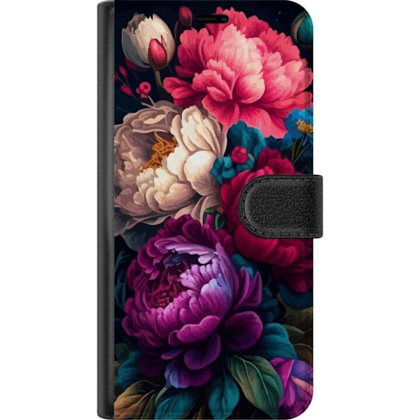 OnePlus 6 Plånboksfodral Färgglada blommor