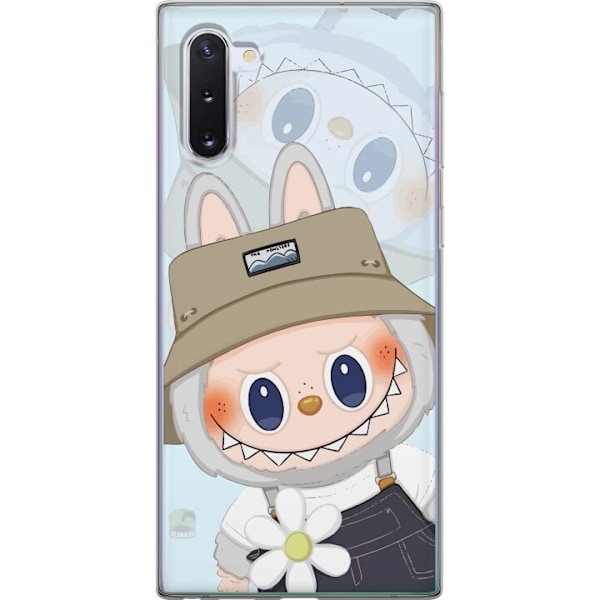 Samsung Galaxy Note10 Genomskinligt Skal Labubu med hatt – P