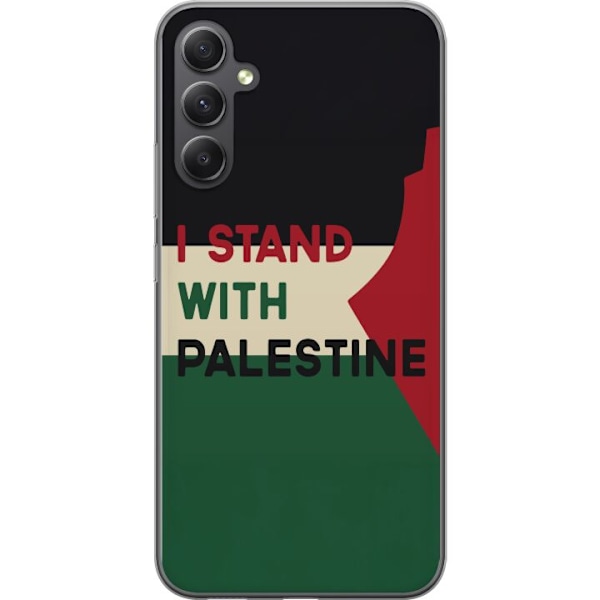 Samsung Galaxy S23 FE Läpinäkyvä kuori Pysähdy Palestiinan