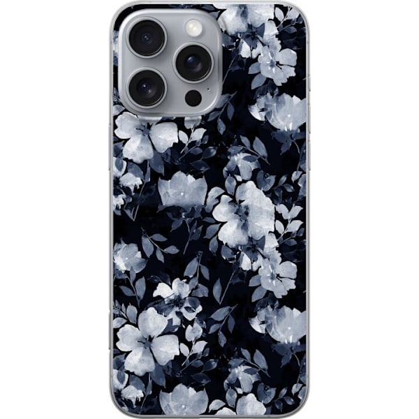 Apple iPhone 16 Pro Max Gjennomsiktig deksel Blomster