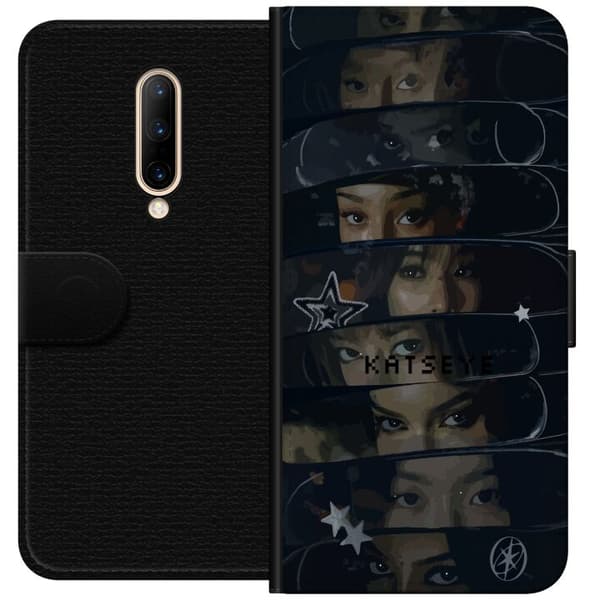 Kompatibel Tegnebogsetui til OnePlus 7 Pro KATSEYE sort