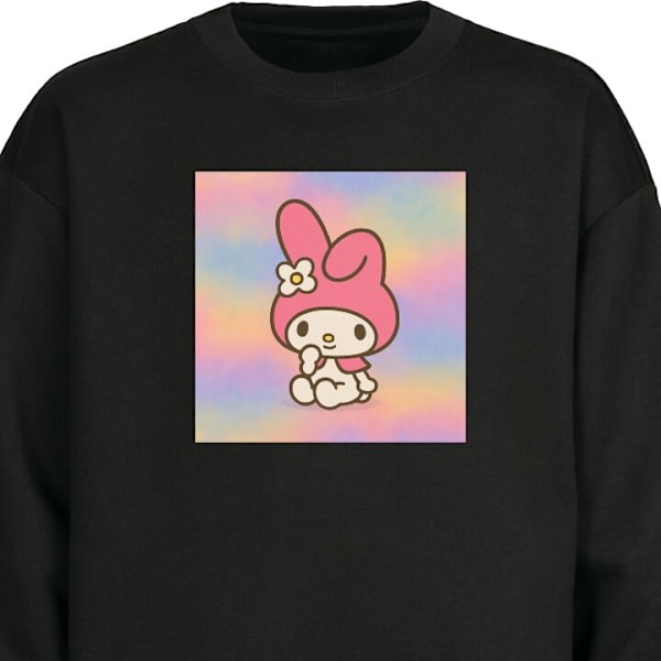 Collegepaita aikuisille | Klassinen Collegepaita Kawaii Sanrio musta XL