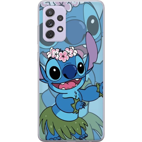 Samsung Galaxy A52s 5G Gjennomsiktig deksel Stitch under stjernene - Magisk Anime-stil