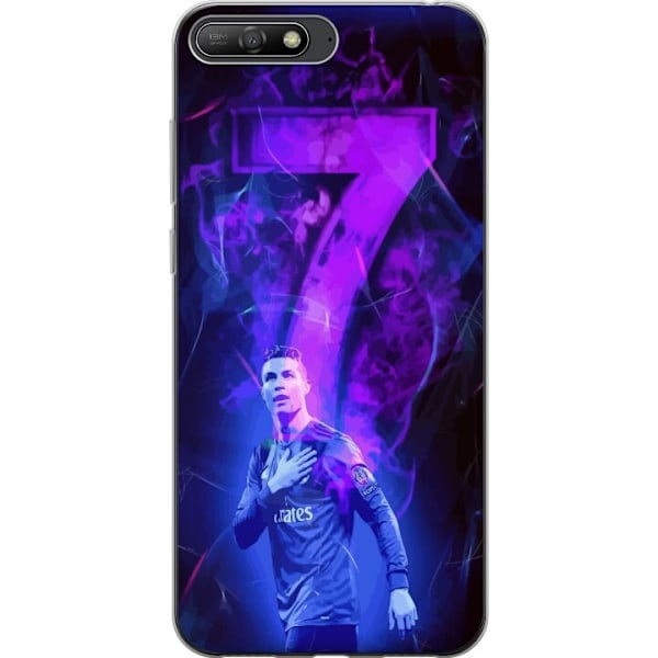 Huawei Y6 (2018) Gjennomsiktig deksel Ronaldo 7 - Fotballlegen