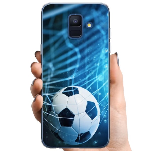 Samsung Galaxy A6 (2018) TPU Mobilcover Fodbold