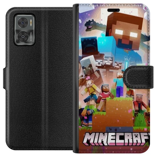 Motorola Moto E22i Tegnebogsetui Minecraft