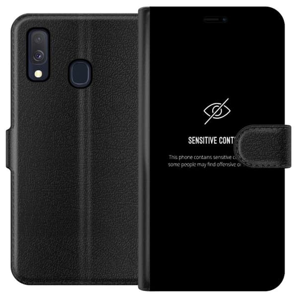 Kompatibel Tegnebogsetui til Samsung Galaxy A40 følsomt indhold