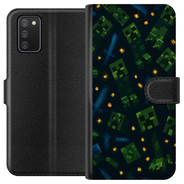 Samsung Galaxy A02s Lompakkokotelo Minecraft Dungeons Mob