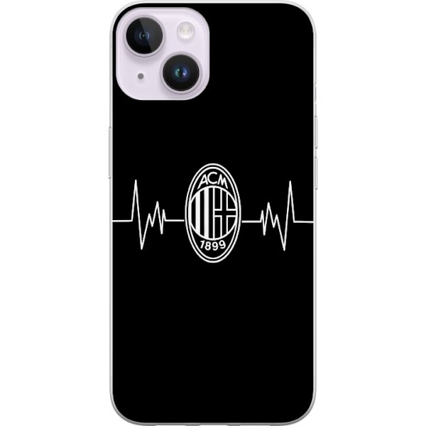 Apple iPhone 15 Plus Gjennomsiktig deksel AC Milan