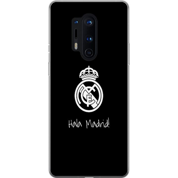 OnePlus 8 Pro Läpinäkyvä kuori Real Madrid Emblem Jalkapallo Ylpeys Valkoinen Kulta Seuramerkki Mestarit La Liga Fanit Ikoninen Urheilu