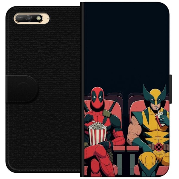 Huawei Y6 (2018) Tegnebogsetui Deadpool & Wolverine