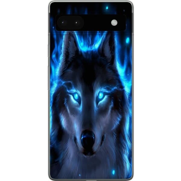 Kompatibelt Mobilskal till Google Pixel 6a Blå Varg