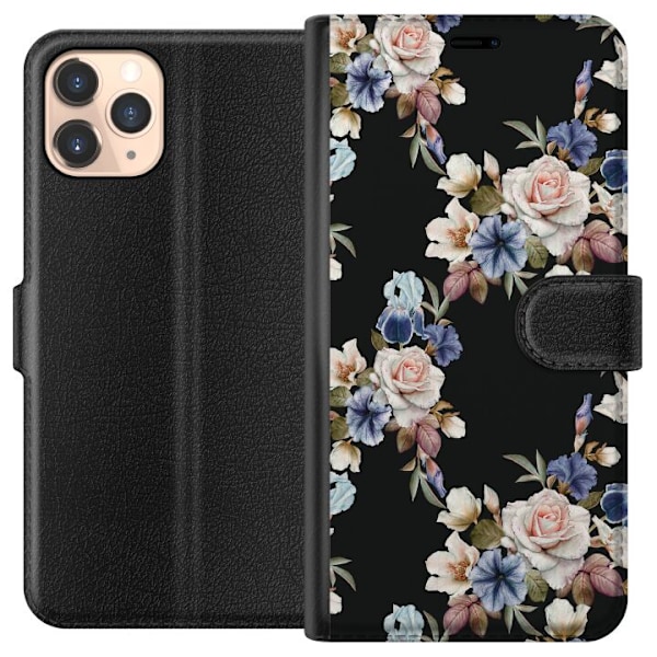 Apple iPhone 11 Pro Tegnebogsetui Blomstret