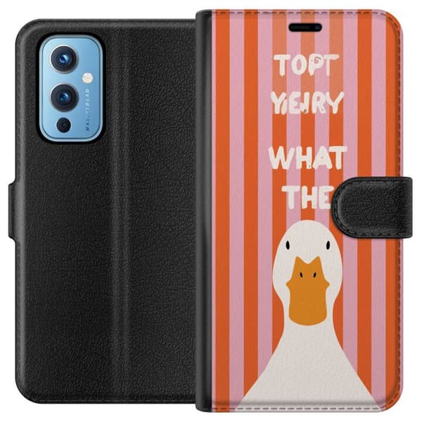 Kompatibelt Plånboksfodral till OnePlus 9 What The Duck rosa