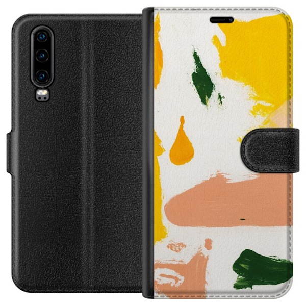 Huawei P30 Tegnebogsetui Plastfri Chic
