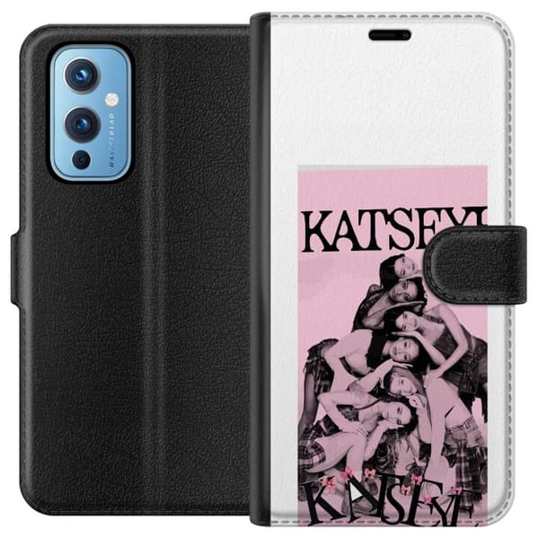 Kompatibel Tegnebogsetui til OnePlus 9 KATSEYE i rosa pink