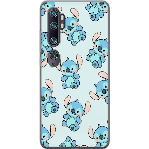 Xiaomi Mi Note 10 Genomskinligt Skal Stitch mönster