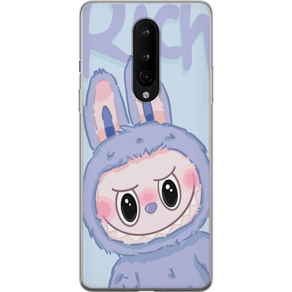 OnePlus 8 Läpinäkyvä kuori Sininen Jänis Labubu