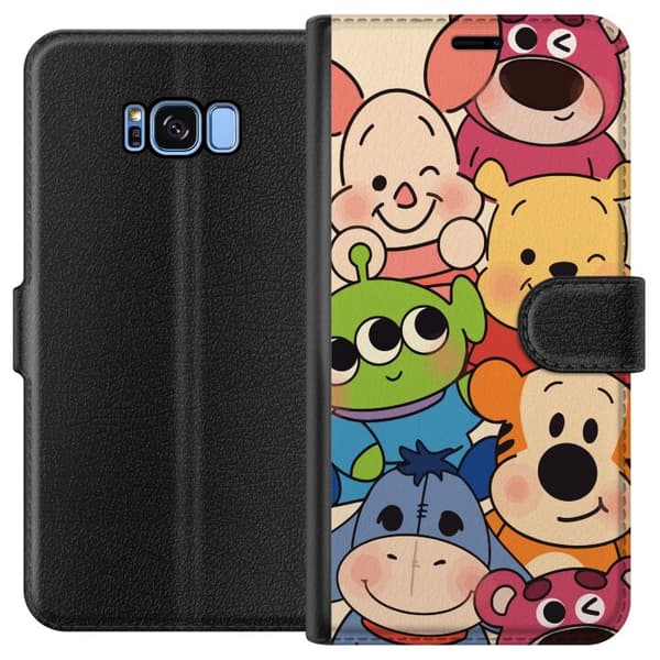 Kompatibelt Plånboksfodral till Samsung Galaxy S8 Nalle Puh och vänner