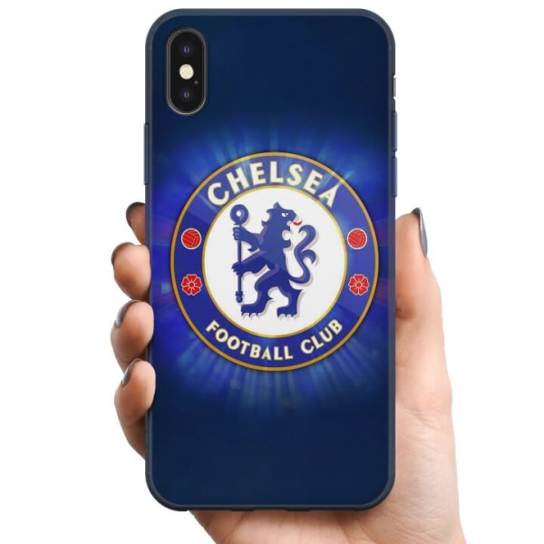 Apple iPhone X TPU Mobilcover Chelsea Fodbold