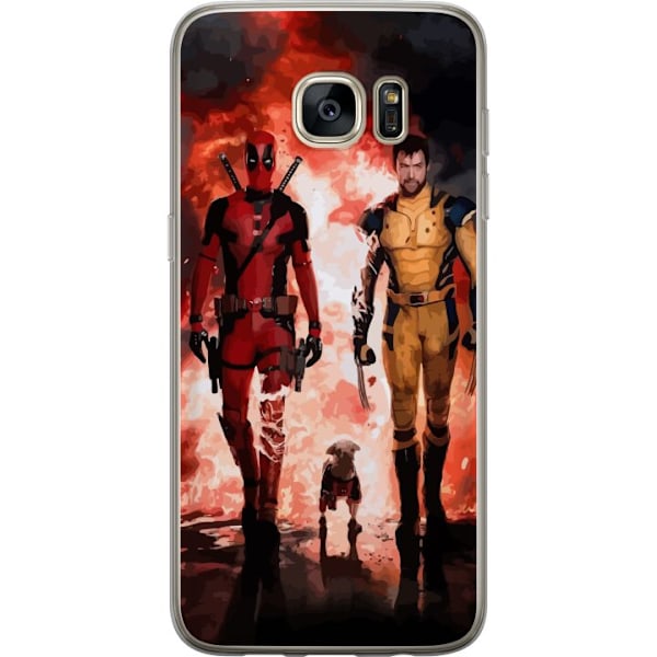 Samsung Galaxy S7 edge Gennemsigtig cover Wolverine Deadpool