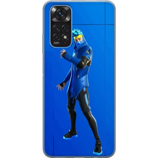 Xiaomi Redmi Note 11 Gjennomsiktig deksel Fortnite - Ninja Blu