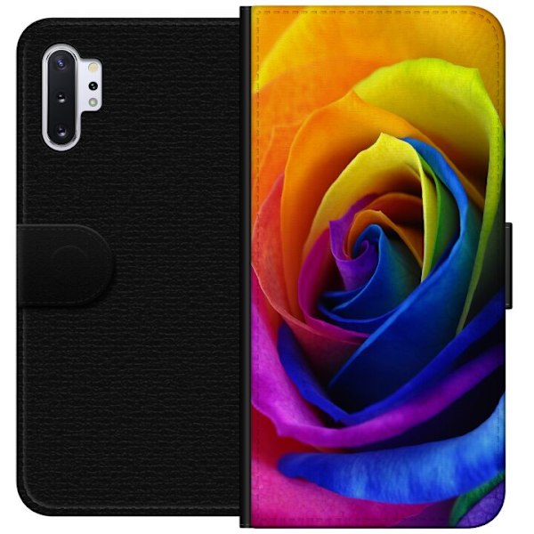 Samsung Galaxy Note10+ Tegnebogsetui Regnbue Rose