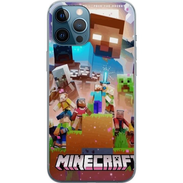Apple iPhone 12 Pro Max Läpinäkyvä kuori Minecraft