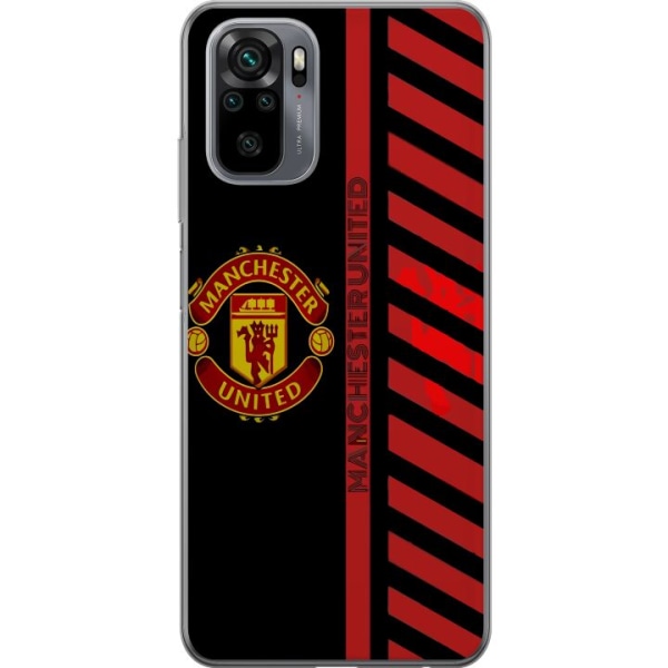 Xiaomi Redmi Note 10 Gjennomsiktig deksel Manchester United