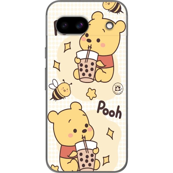 Google Pixel 8a Läpinäkyvä kuori Nalle Pooh - klassinen karhumotiivi uudessa tulkinnassa