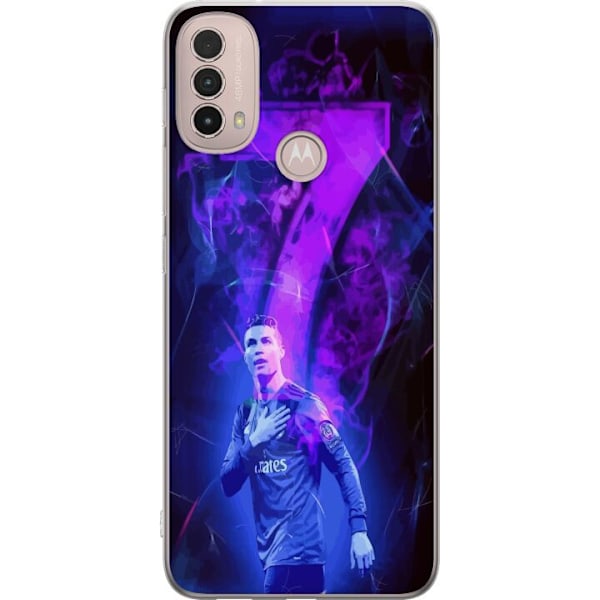 Motorola Moto E40 Genomskinligt Skal Ronaldo 7 – Fotbollsleg