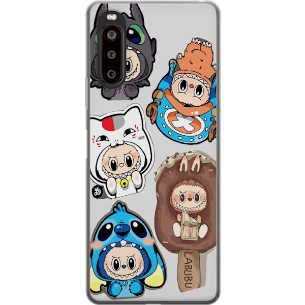 Sony Xperia 10 II Läpinäkyvä kuori Labubu hahmokokoelma - P