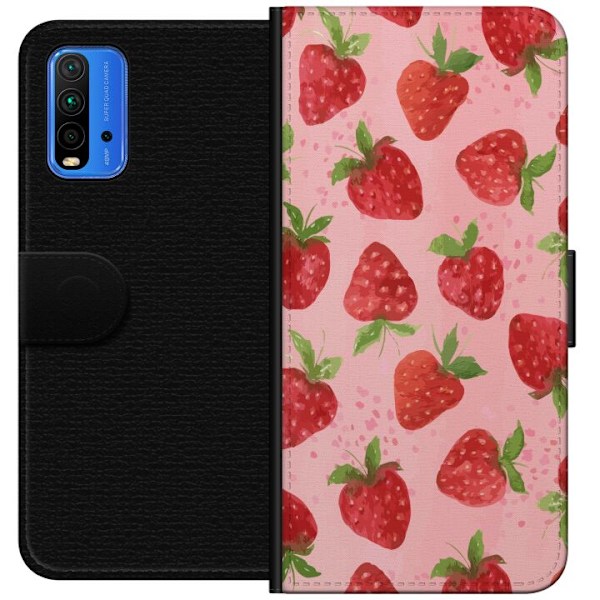 Xiaomi Redmi Note 9 4G Plånboksfodral Strawberry Dreams – j