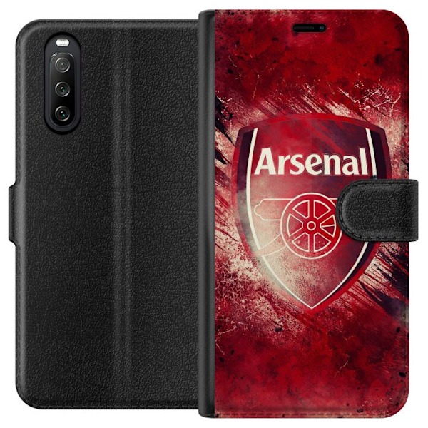 Sony Xperia 10 III Tegnebogsetui Arsenal Fodbold