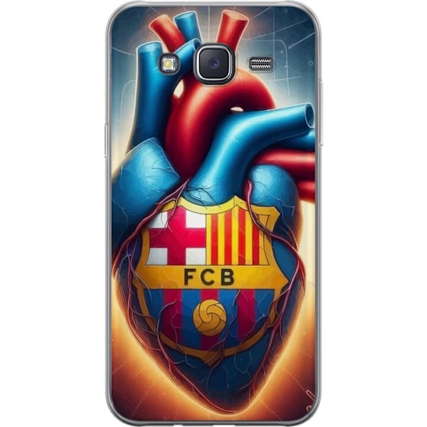 Samsung Galaxy J5 Läpinäkyvä kuori FCB Sydän