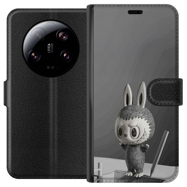 Xiaomi 13 Ultra Lompakkokotelo Pop Mart MEGA LABUBU LABUBU Ske