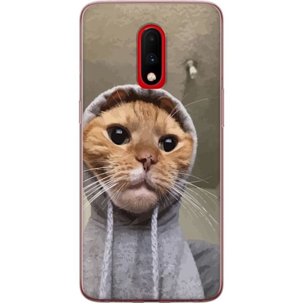 OnePlus 7 Genomskinligt Skal Katt Tröja