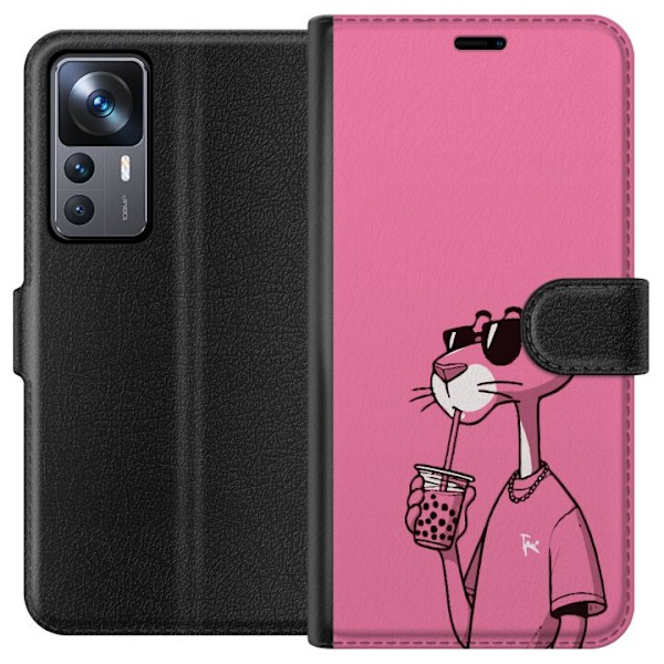 Xiaomi 12T Lommeboketui Pink Panter Drink