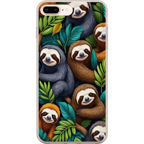 Apple iPhone 8 Plus Läpinäkyvä kuori Sengångarstil - rento