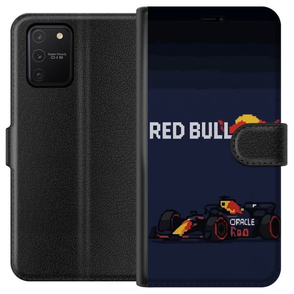 Kompatibel Tegnebogsetui til Samsung Galaxy S10 Lite Pixelracer i retrostil sort