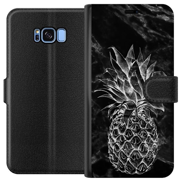 Samsung Galaxy S8 Lommeboketui Marmor Ananas