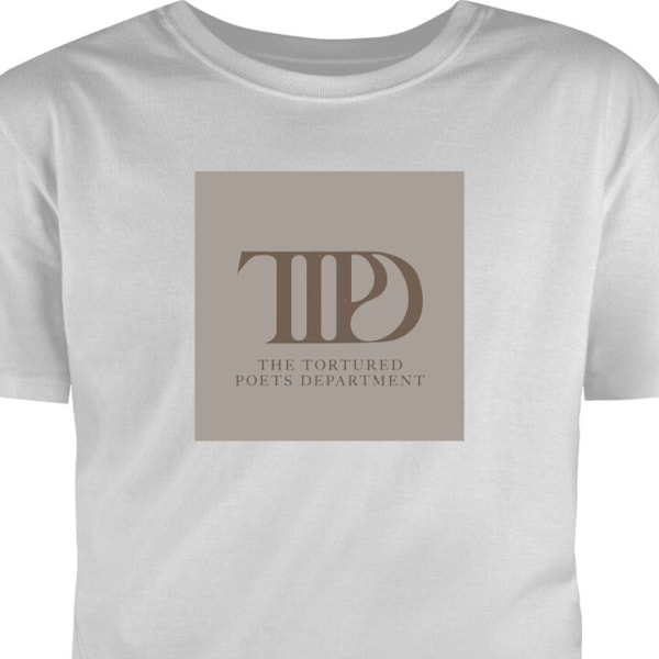 T-shirt för Vuxen | Klassisk Vuxen-T-shirt Taylor Swift - the tortured poets department grå M
