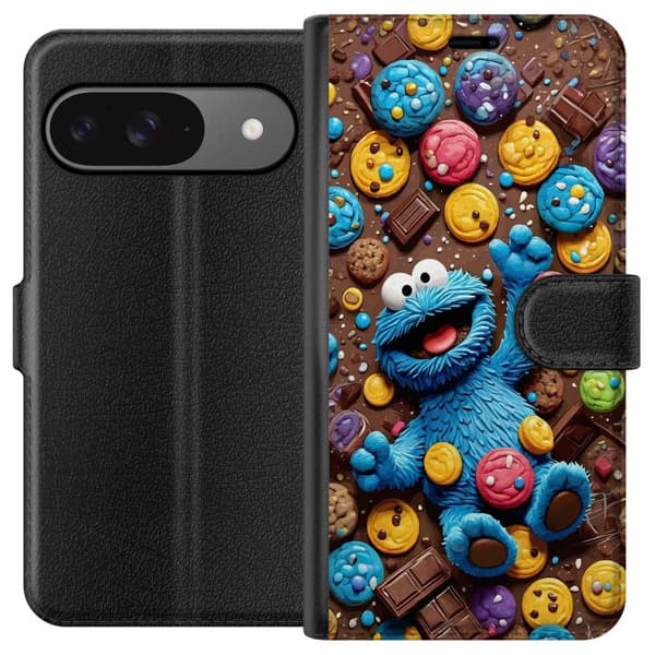 Kompatibelt Plånboksfodral till Google Pixel 9 Kakmonster bland kakor