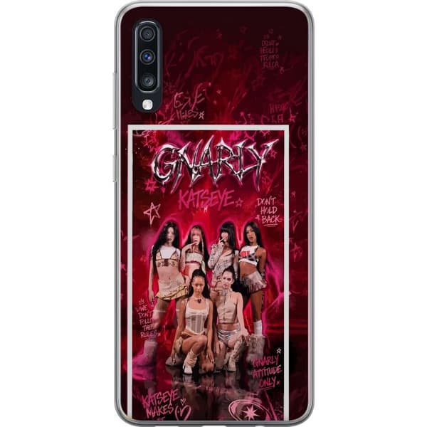 Kompatibelt Mobilskal till Samsung Galaxy A70 KATSEYE rosa