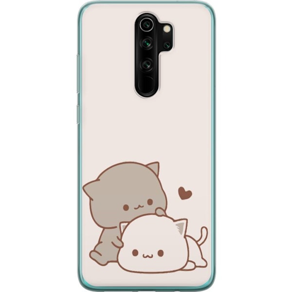 Xiaomi Redmi Note 8 Pro  Genomskinligt Skal Kawaii Söta katte