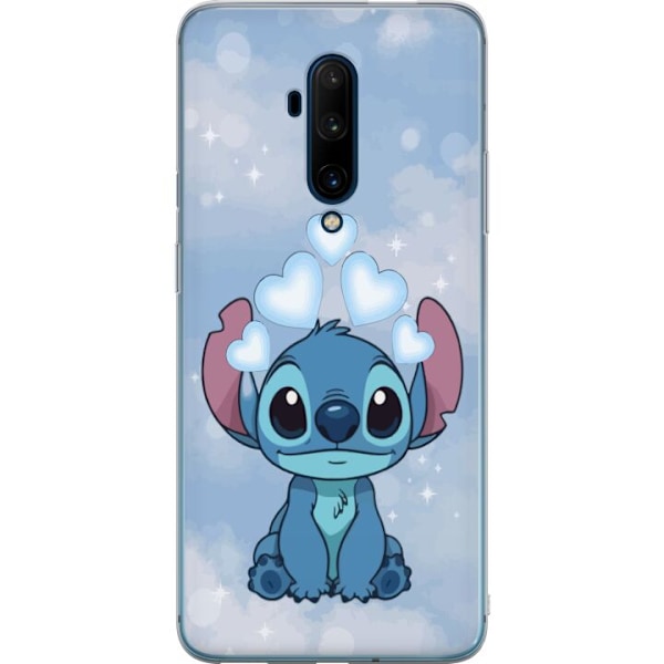 OnePlus 7T Pro Genomskinligt Skal Stitch Hoppande Glädje – Rolig Design för Present