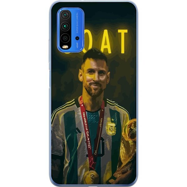 Xiaomi Redmi 9T Gjennomsiktig deksel Geit Messi