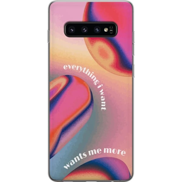 Samsung Galaxy S10 Genomskinligt Skal wants me more