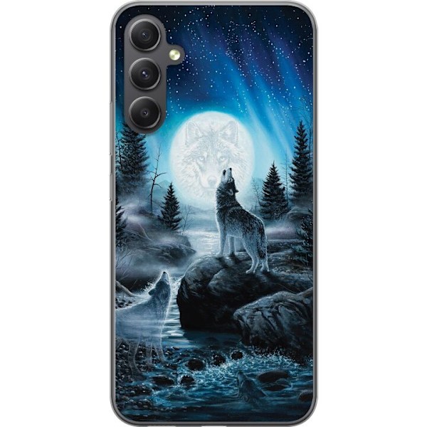Samsung Galaxy S23 FE Genomskinligt Skal Varjar på natten