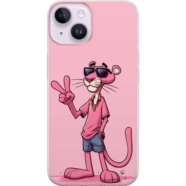 Apple iPhone 14 Läpinäkyvä kuori Pink Panter Peace